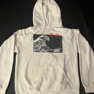 Bowery supply co. Japanese kanji wave hoodie size large